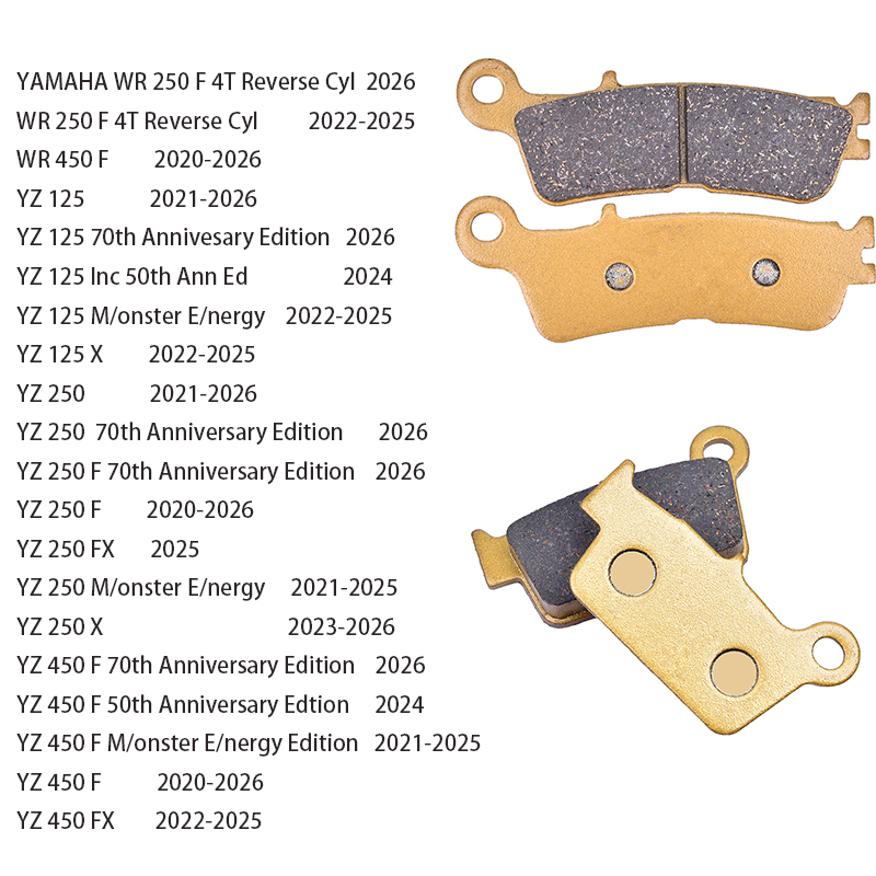 Carbon Ceramic Motorcycle Brake Rotor - Conjunto de Pastilhas de Freio Dianteiras